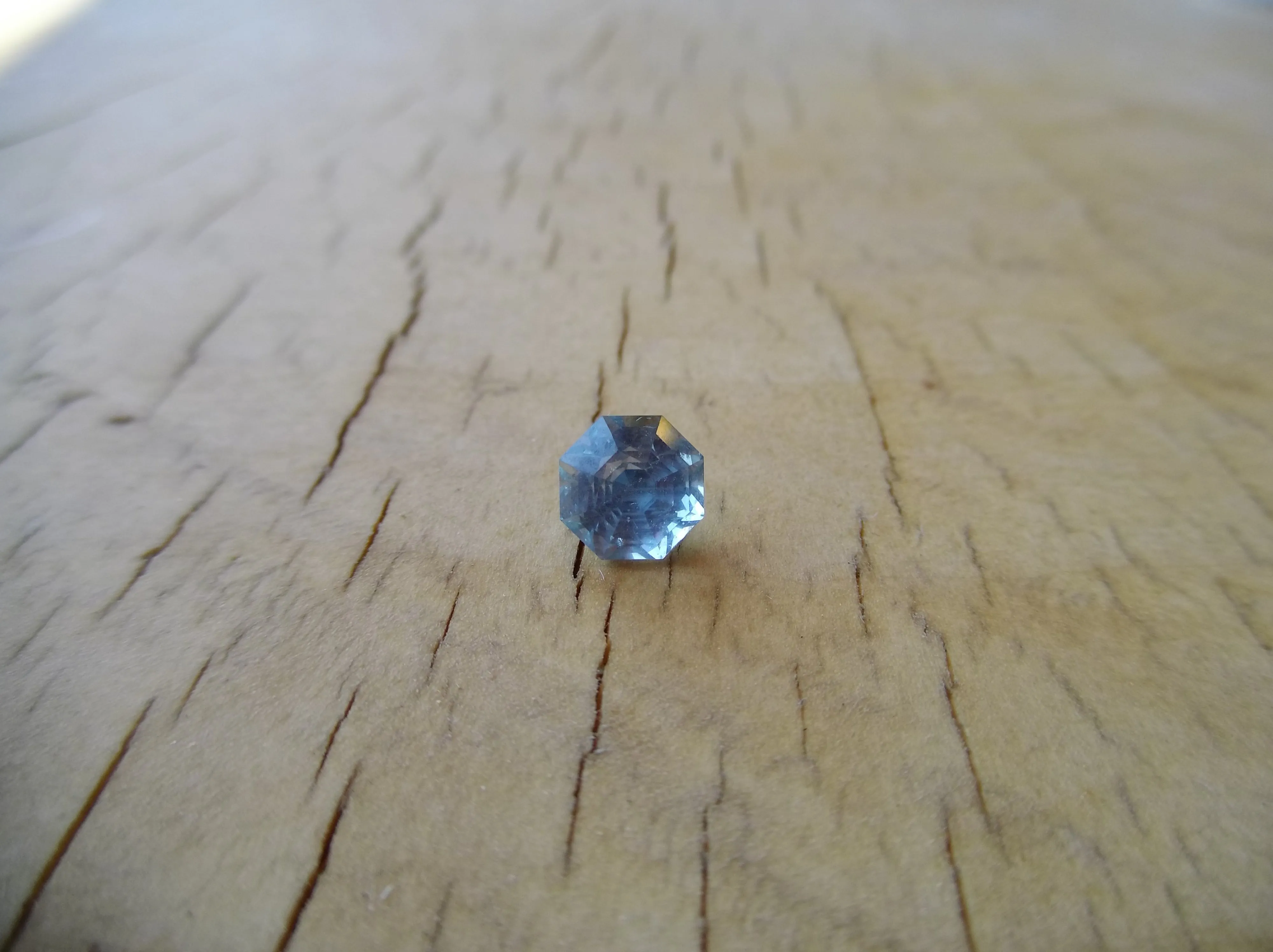 2.47CTS. CUSTOM ROUND ASSCHER CUT MONTANA SAPPHIRE
