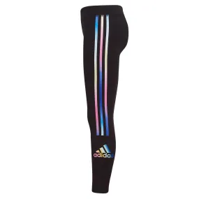 adidas Girls' 3-Stripe Logo Leggings