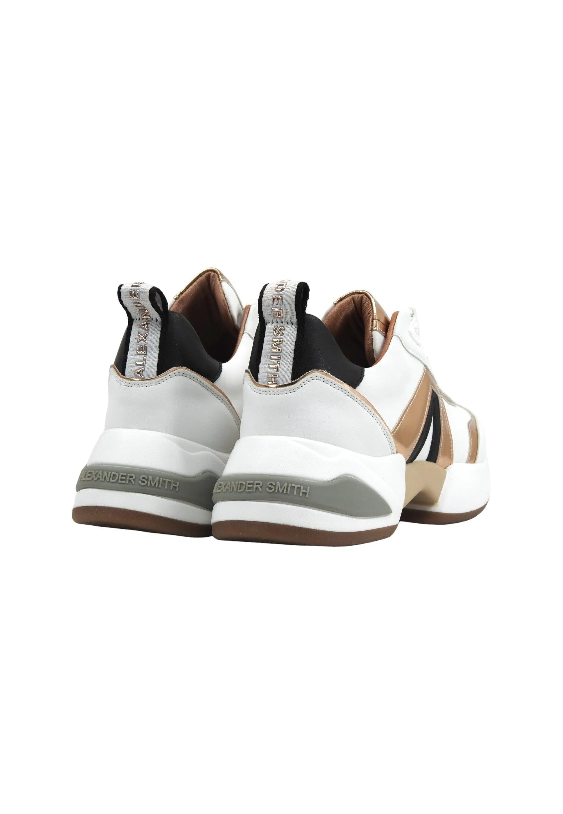 ALEXANDER SMITH Marble Woman Sneaker Donna White Copper MBW1237