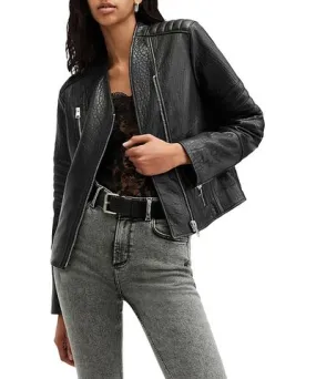 Allsaints Cawley Leather Biker Jacket