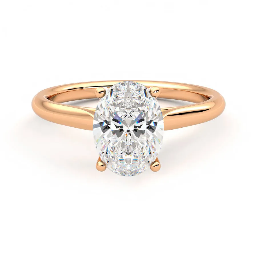 Anillo Coeur Diamante y Oro Rosa 18k