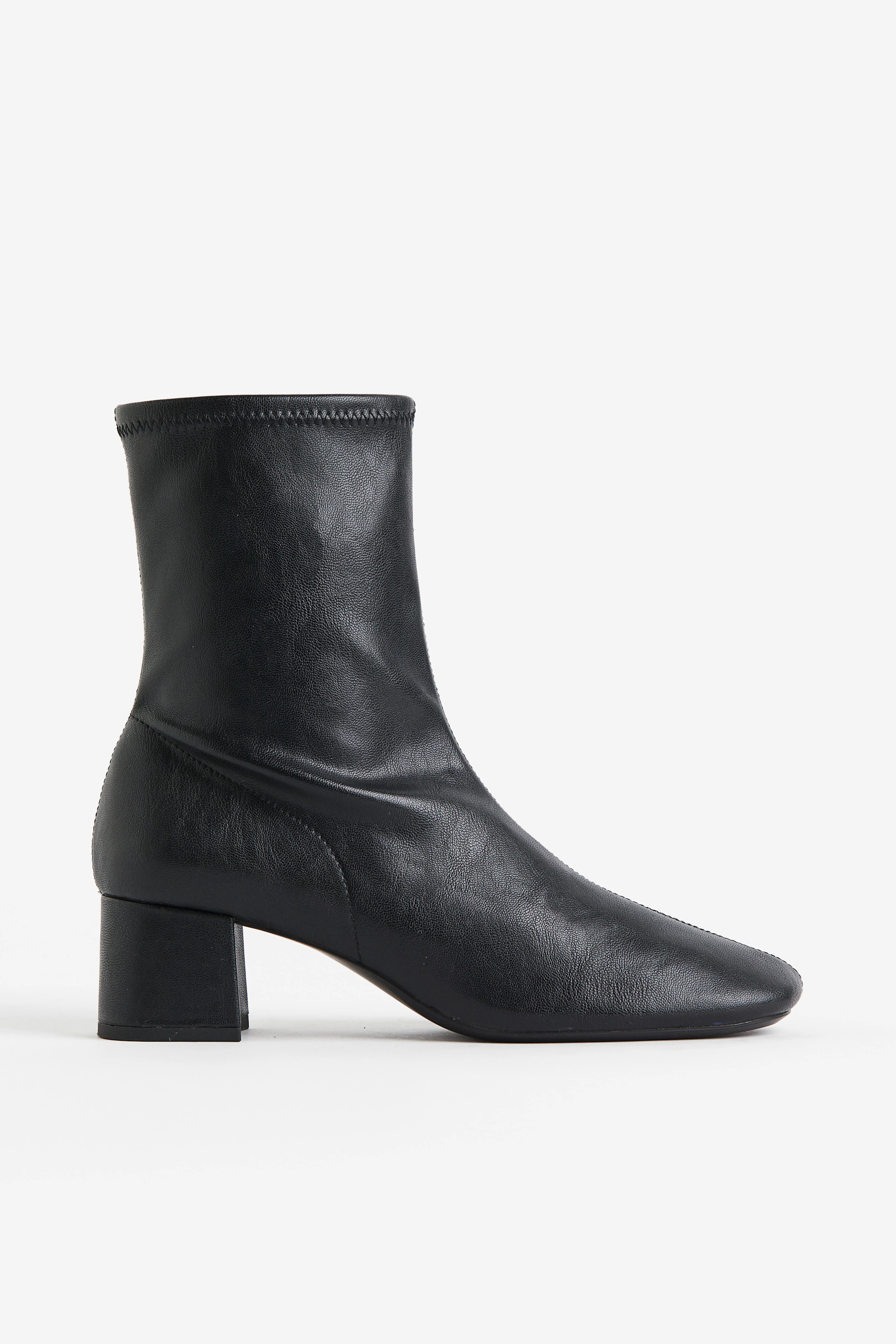 Ankle-high sock boots - High heel - Black - Ladies | H&M GB