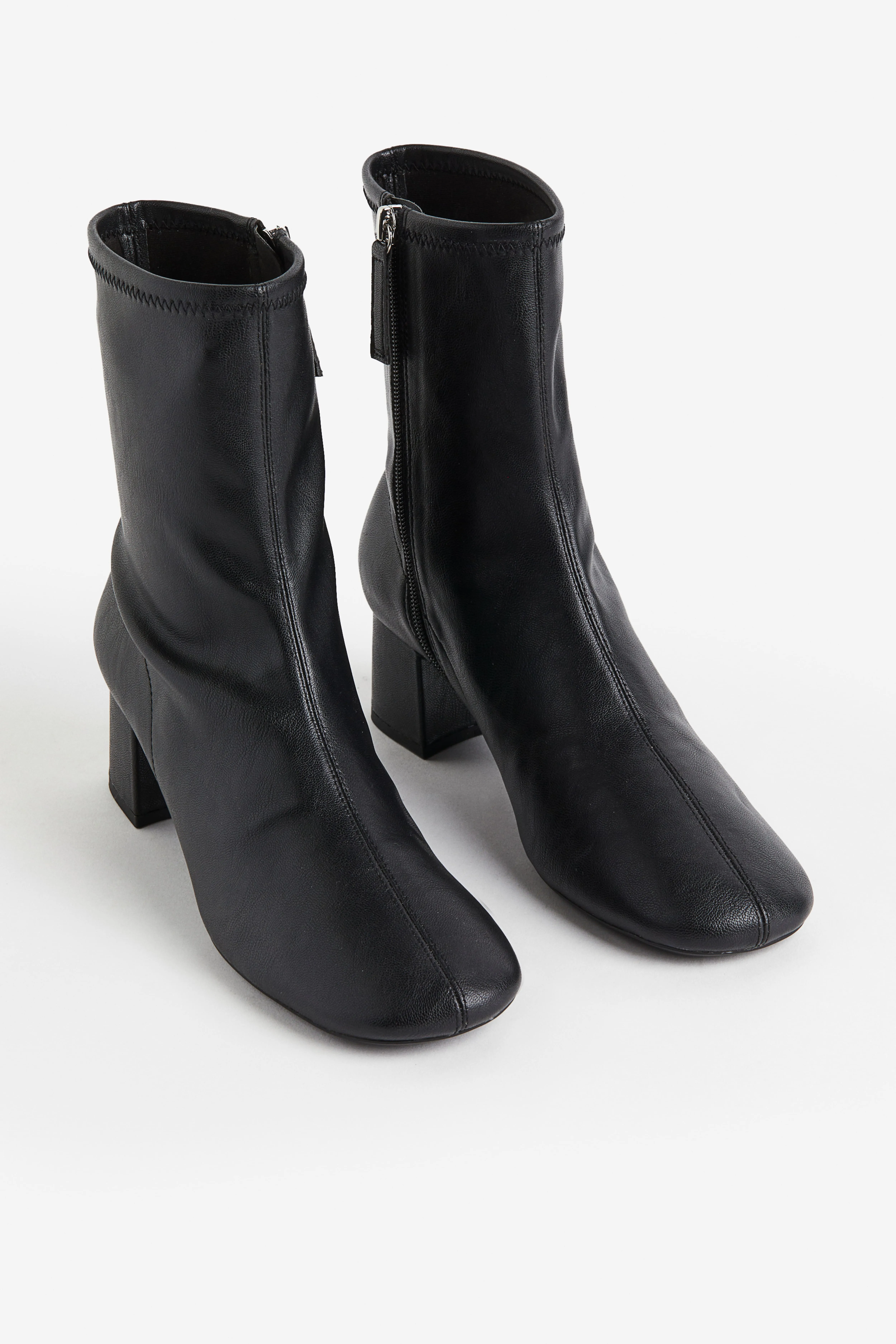 Ankle-high sock boots - High heel - Black - Ladies | H&M GB