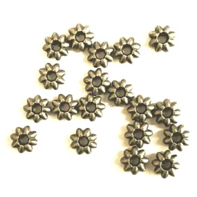Antique Bronze Flower Spacer 5x2mm (100 pcs)