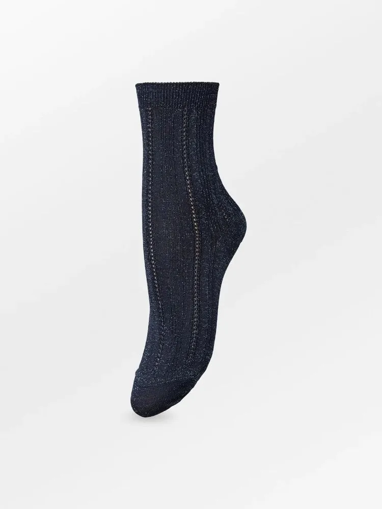 Beck Sondergaard Glitter Drake Sock - Maritime Blue: 39/41