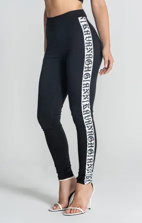 Black Message Leggings