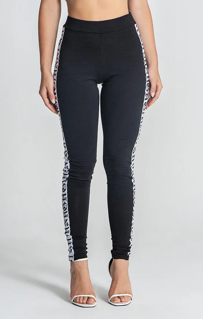 Black Message Leggings