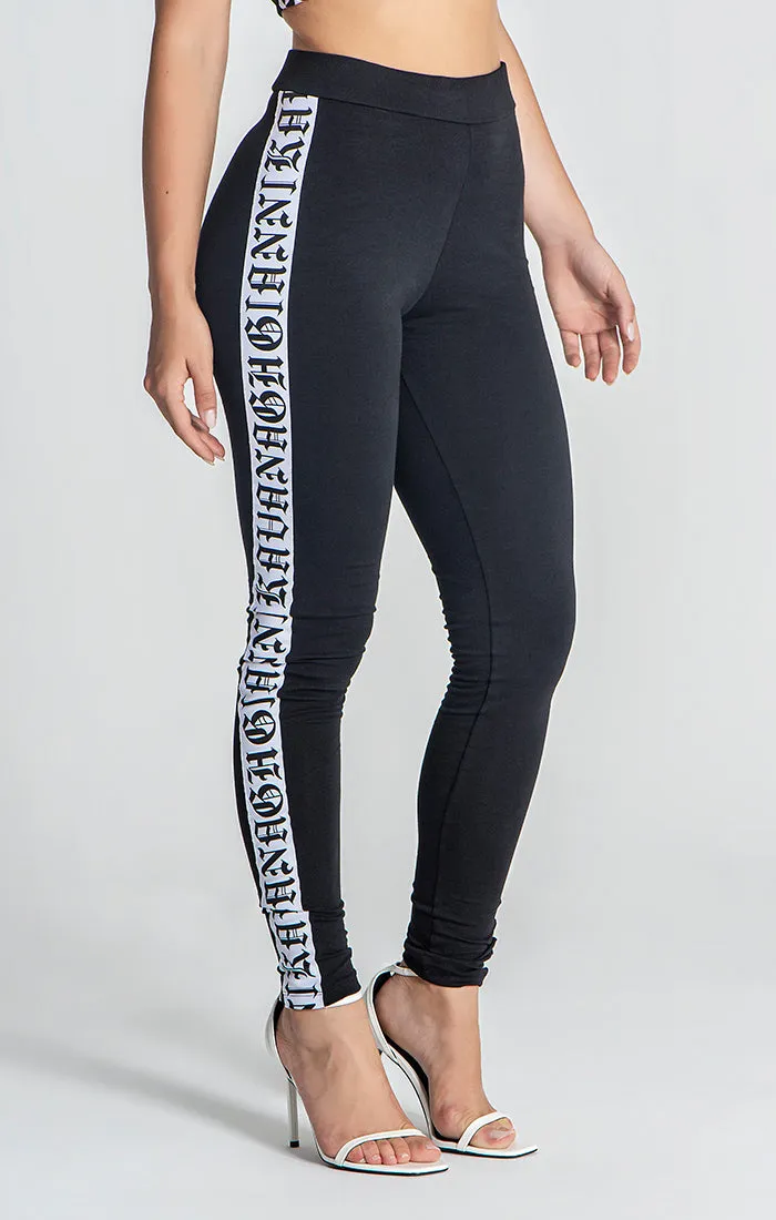 Black Message Leggings