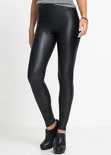 bonprix Stretchy Coated Leggings | Grattan