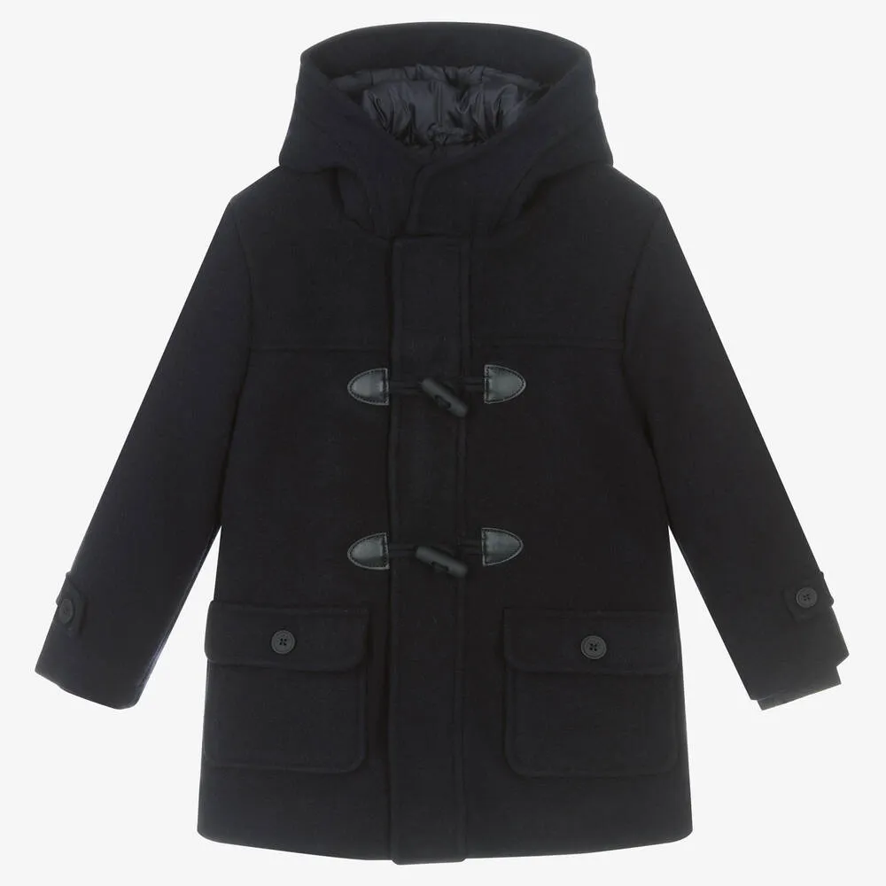 Boys Navy Blue Duffle Coat