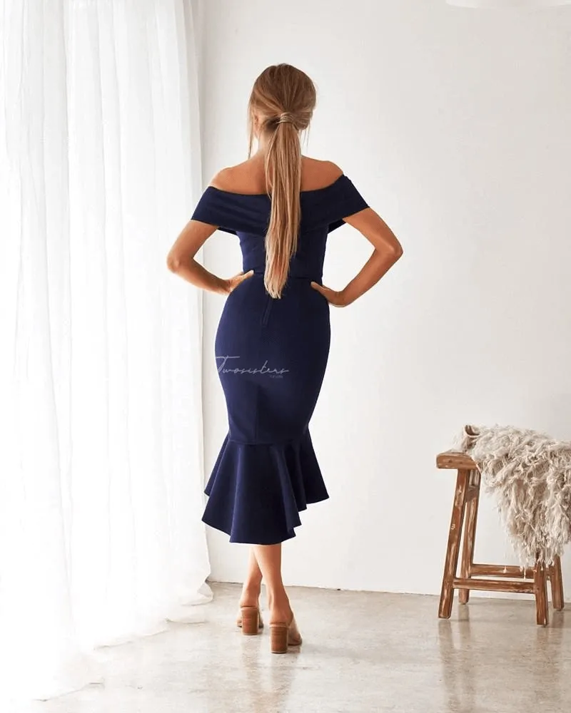 Brienne Dress - Navy