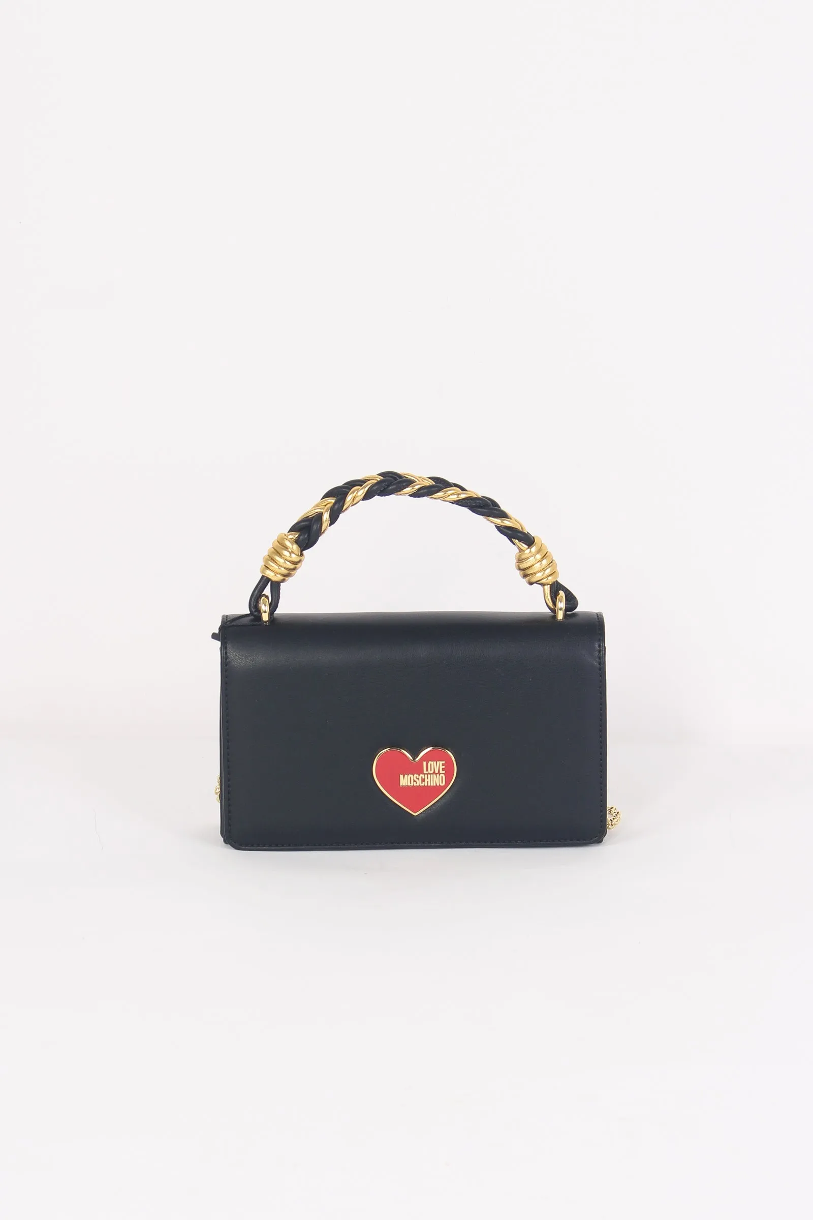 Busta Manico Cuore Laccato Nero
