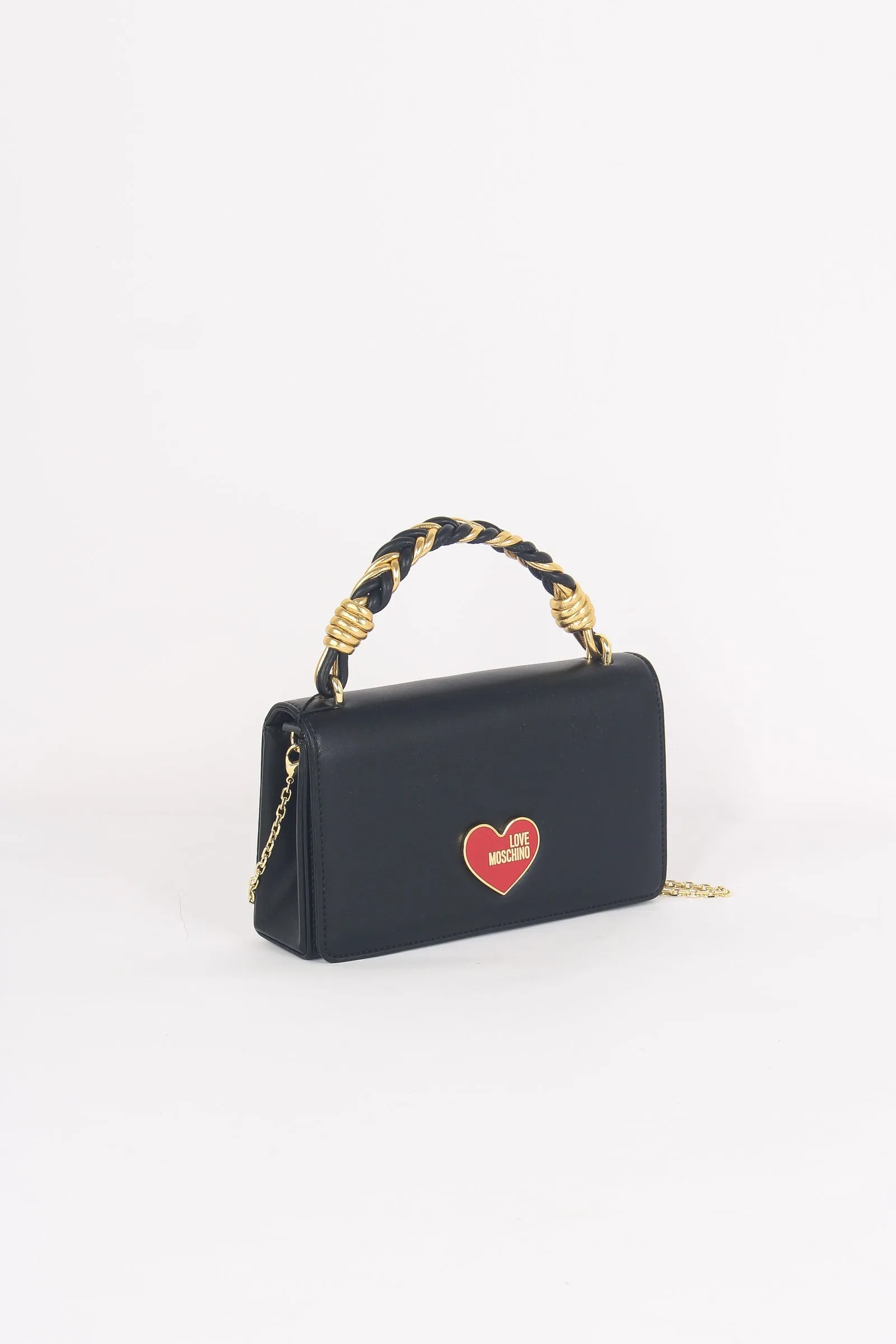 Busta Manico Cuore Laccato Nero