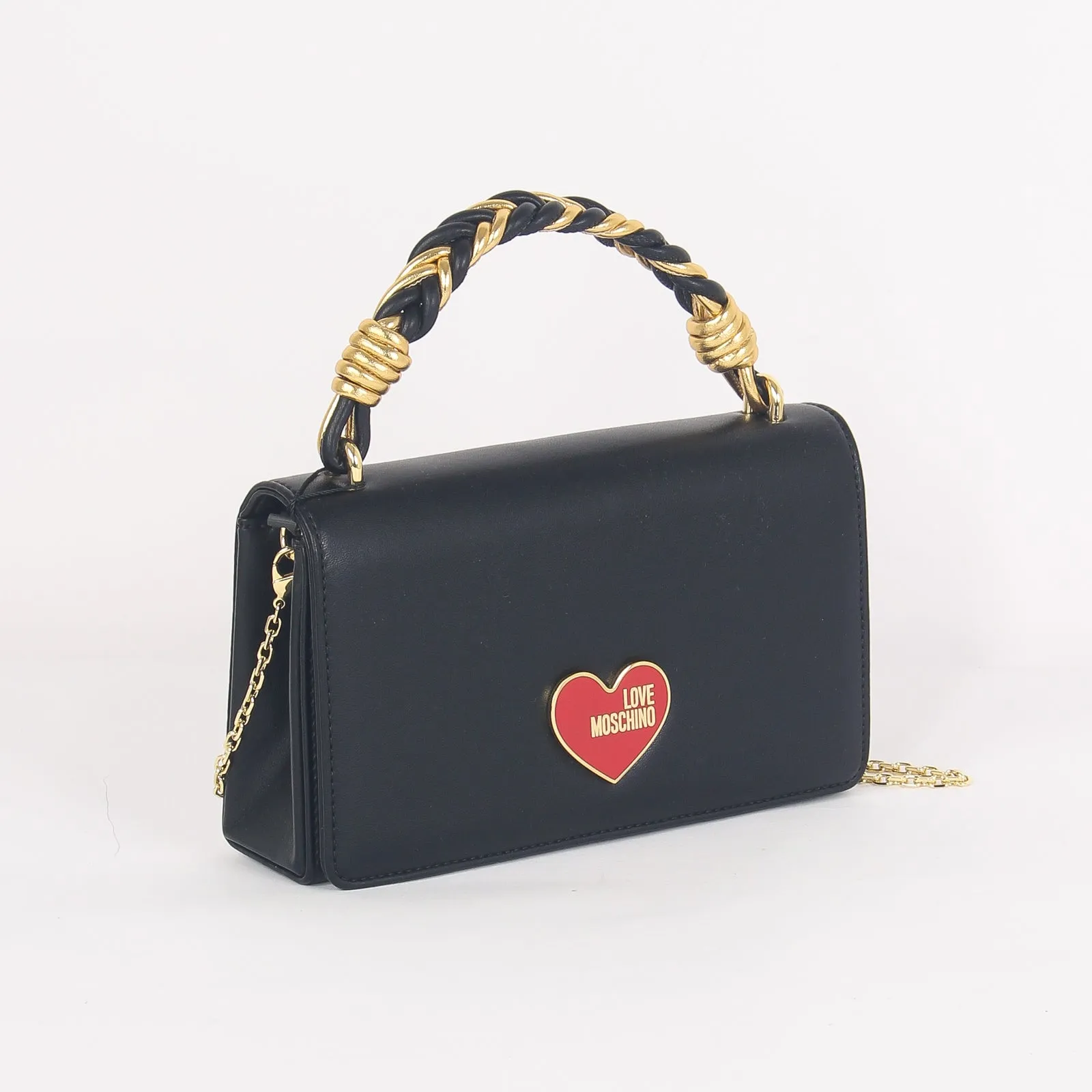 Busta Manico Cuore Laccato Nero
