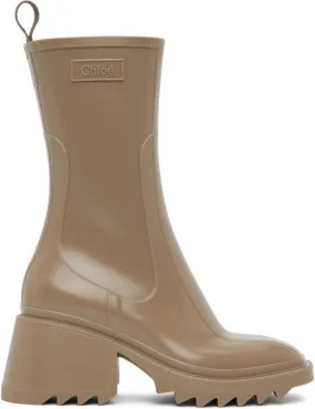 Chloé Taupe Betty Boots