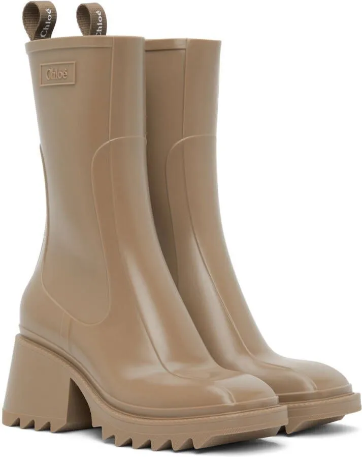 Chloé Taupe Betty Boots