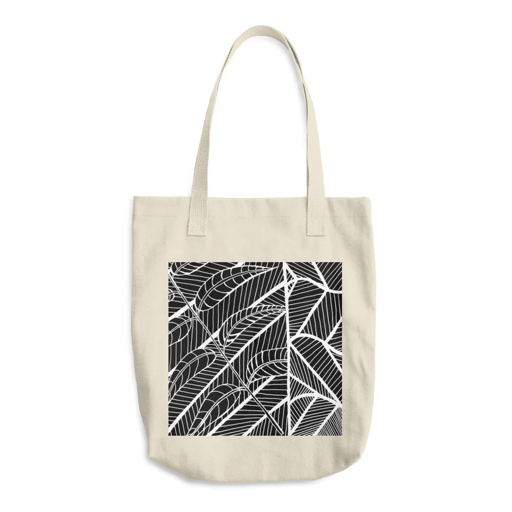 Cotton Tote Bag Austin Pecan Leaves