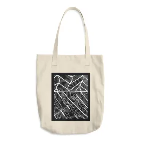 Cotton Tote Bag Austin Pecan Leaves