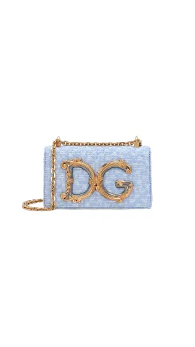 Dg Girls Phone Bag - Light Blue