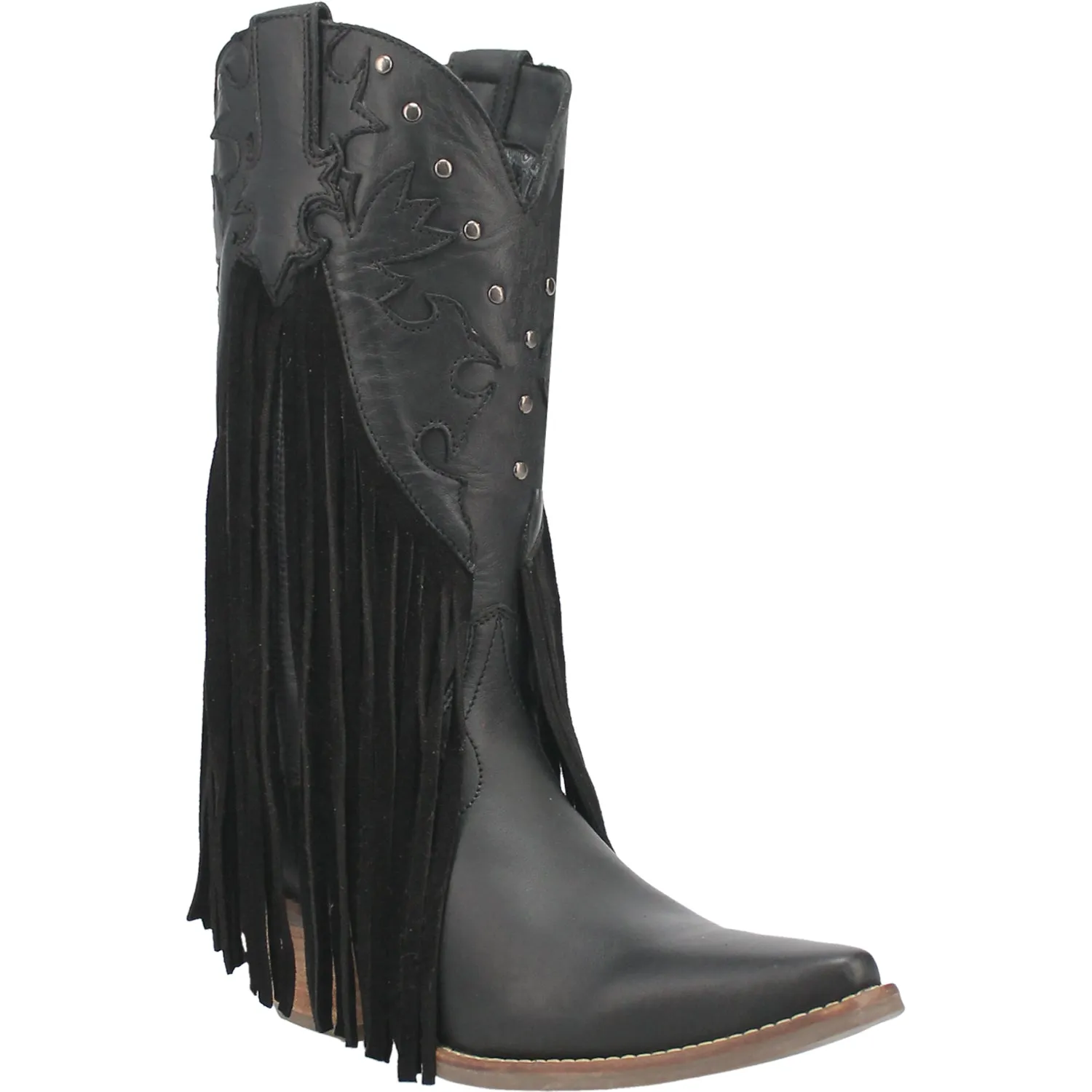 Dingo Womens Hoedown Black Leather Cowboy Boots