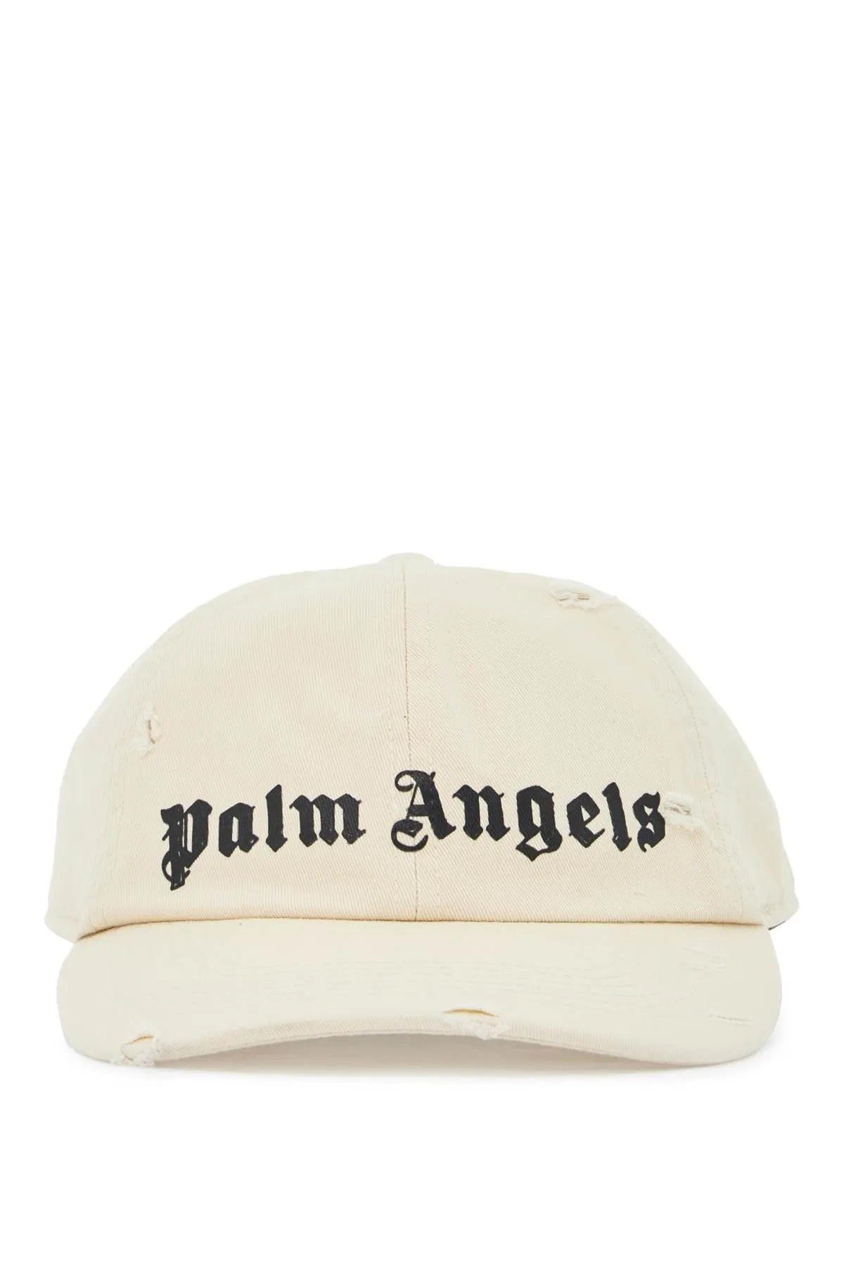 distressed baseball cap with logo