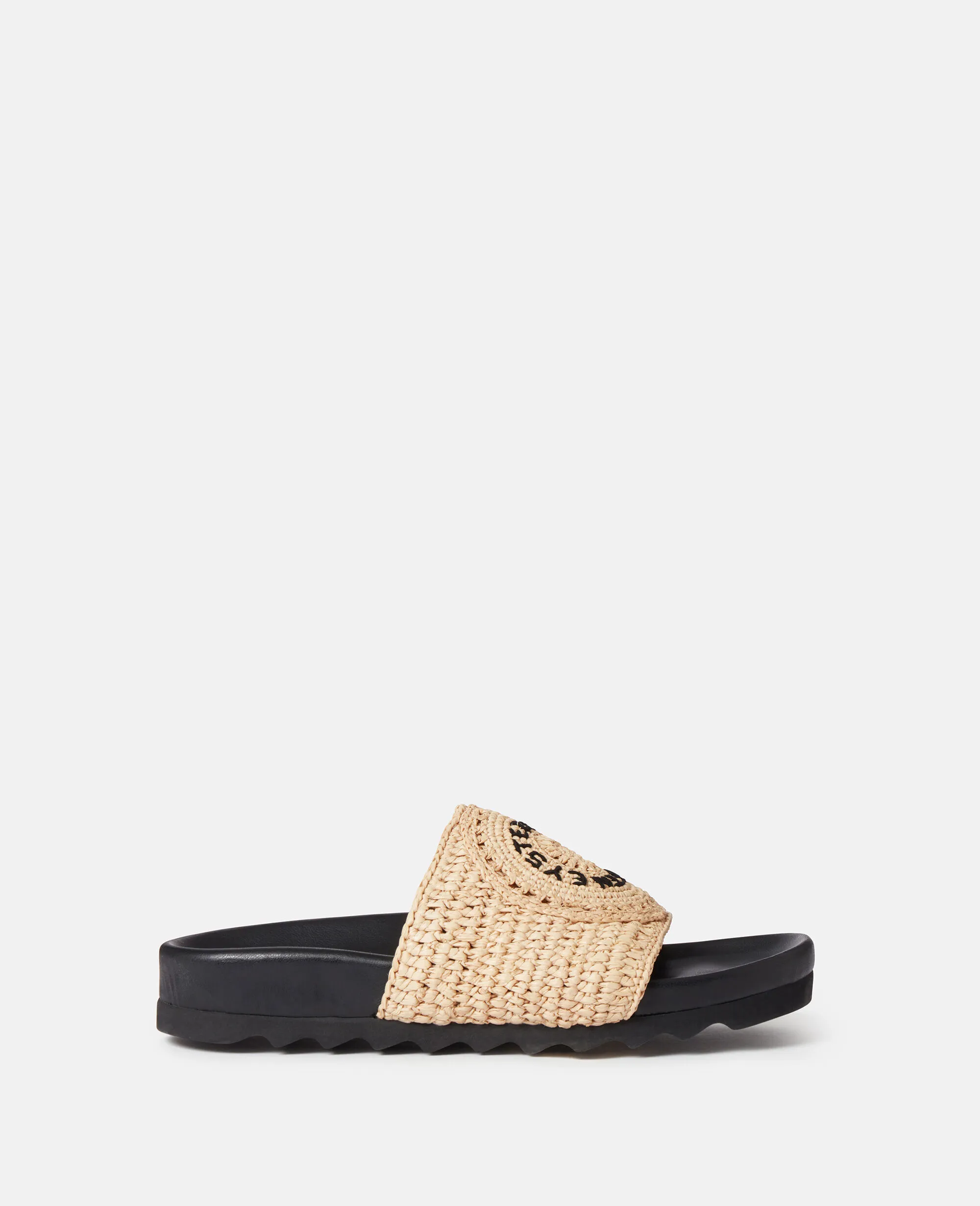 Elyse Raffia Logo Sandals