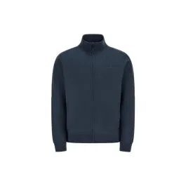 Felpa zippata con collo alto uomo Blu