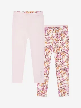 Girls Reversible Leggings in Pink