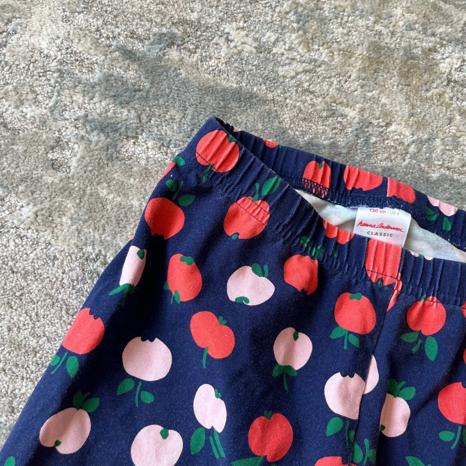 Hanna Andersson Classic Printed Apple Leggings 130 cm 8