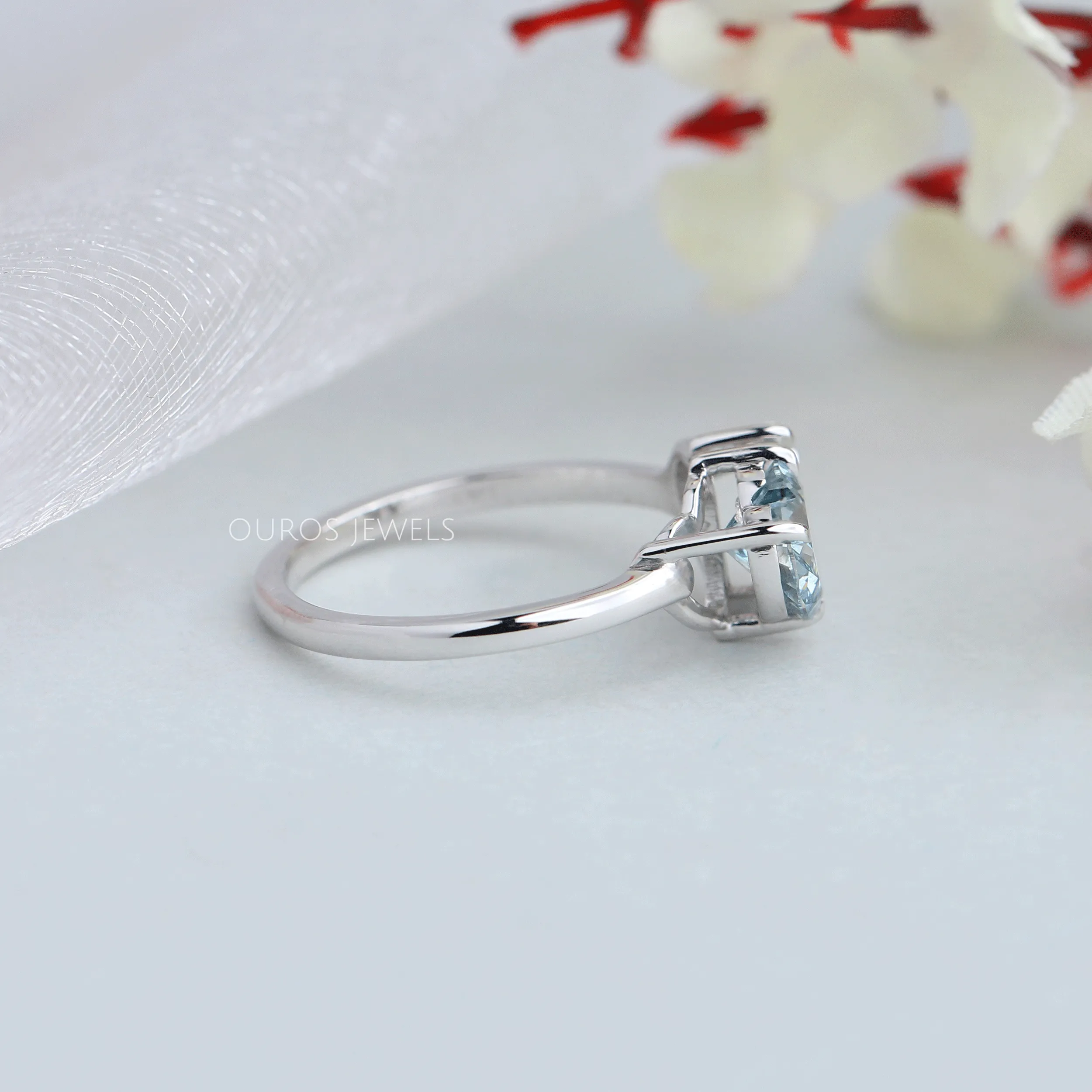Heart & Pear Diamond Toi Et Moi Wedding Ring
