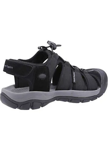 Hush Puppies Black Peru Sandals | Grattan