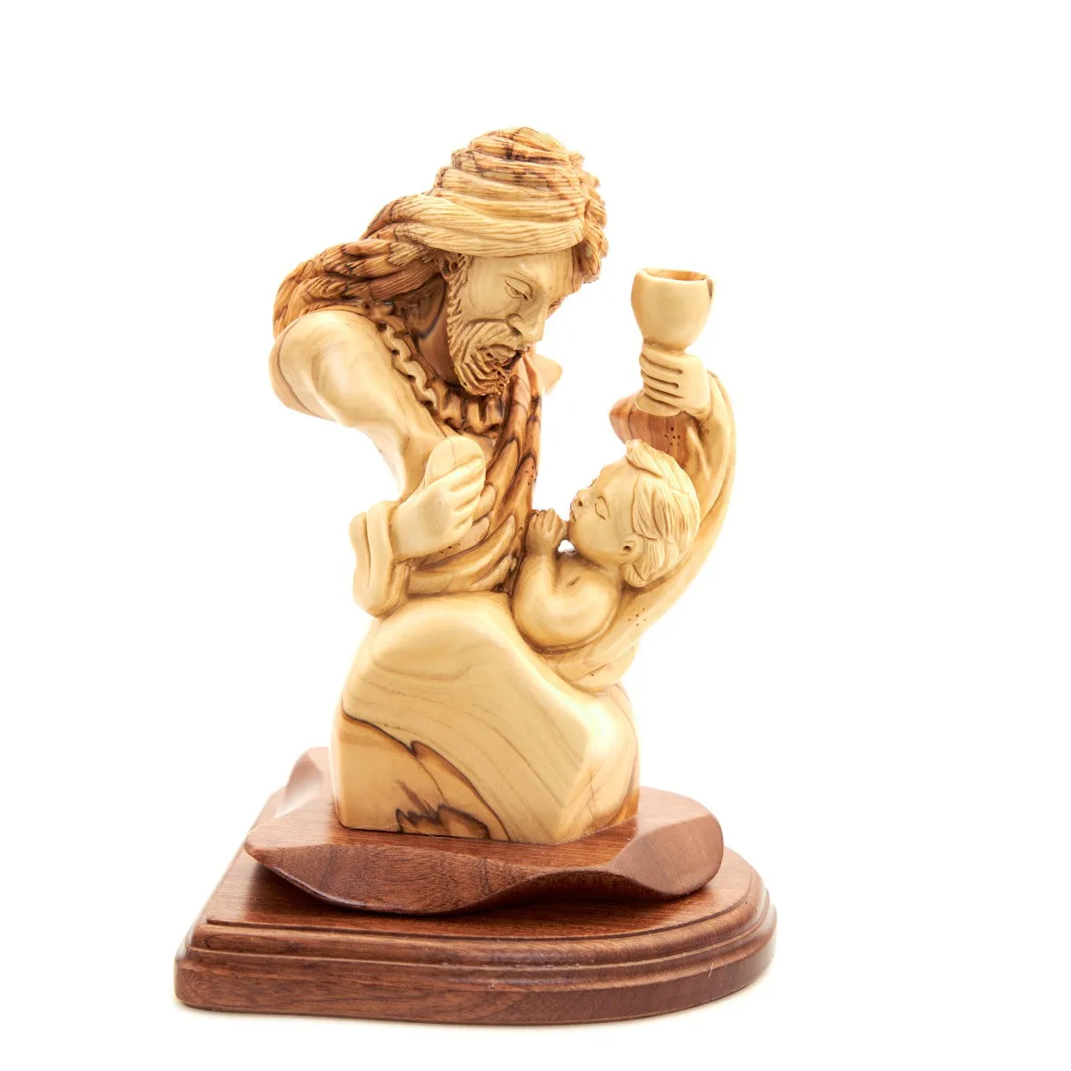 Jesus Offering His Flesh and Blood, 8.7 Wooden Sculpture