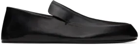 Jil Sander Black Flat Loafers