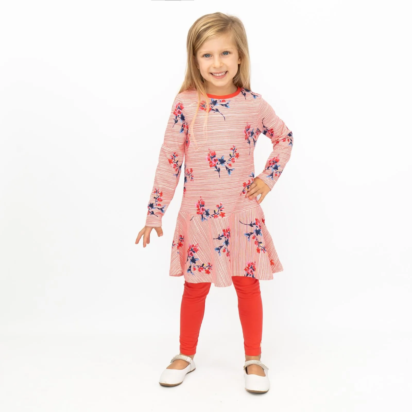 Joules Girls Iona Long Sleeve Top & Leggings Set