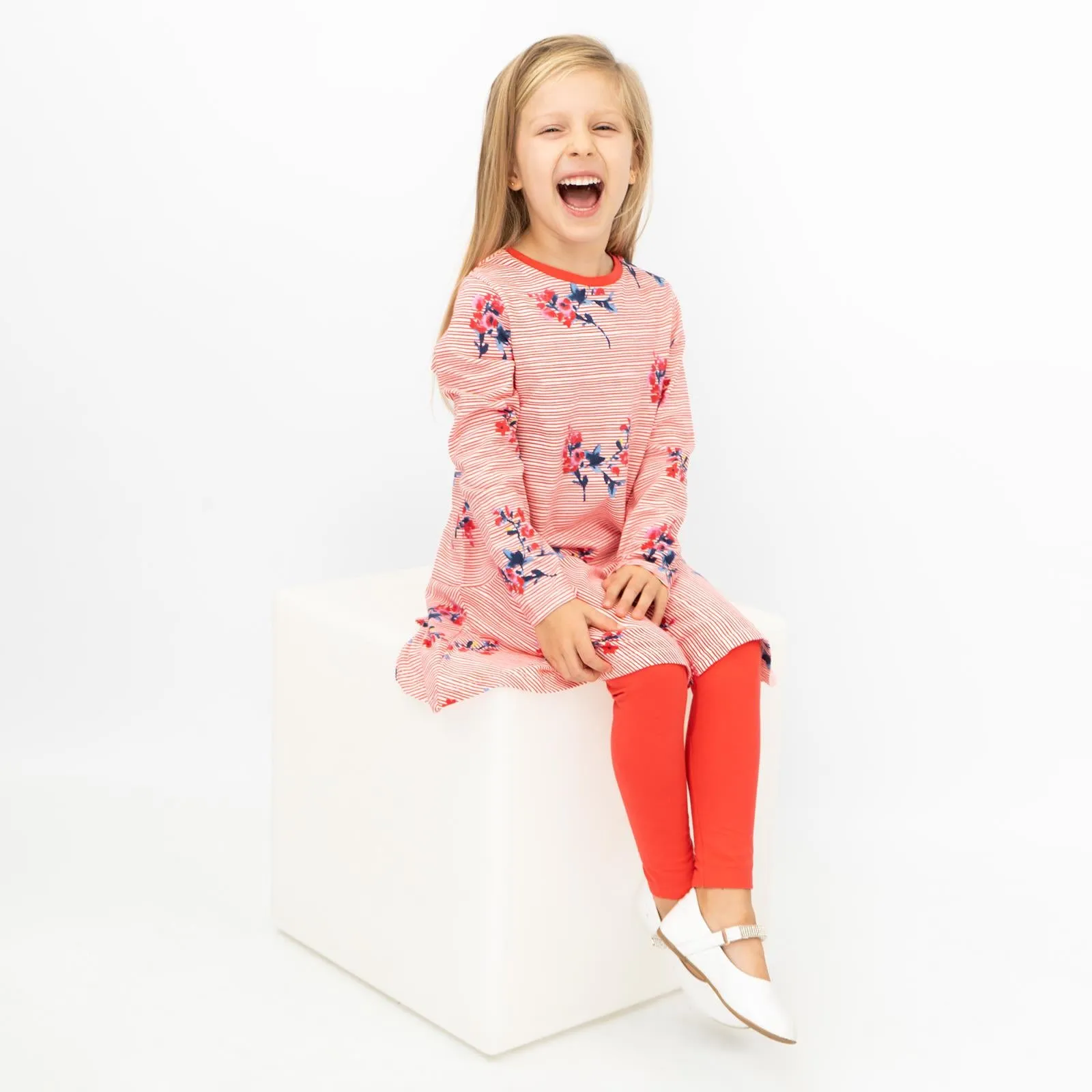 Joules Girls Iona Long Sleeve Top & Leggings Set