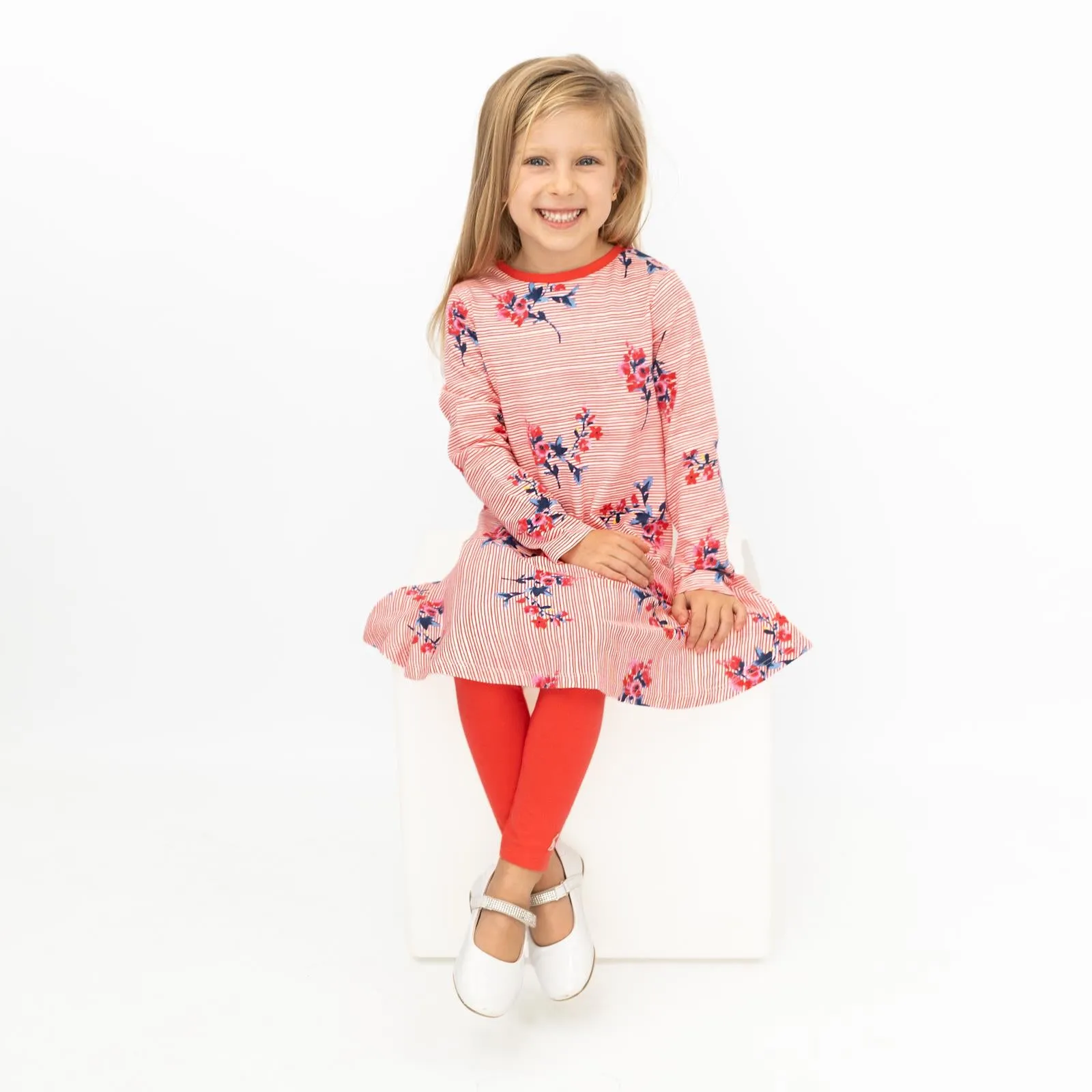 Joules Girls Iona Long Sleeve Top & Leggings Set