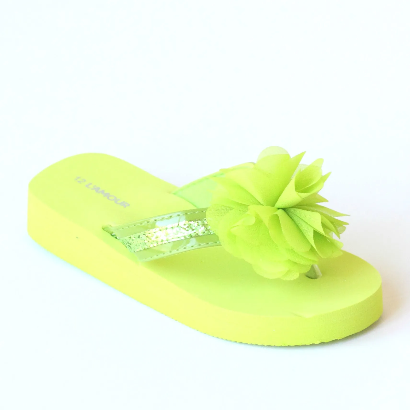 L'Amour Girls Sequin EVA Foam Sandals