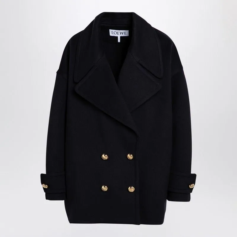 LOEWE Midnight Blue Double-Breasted Wool Jacket