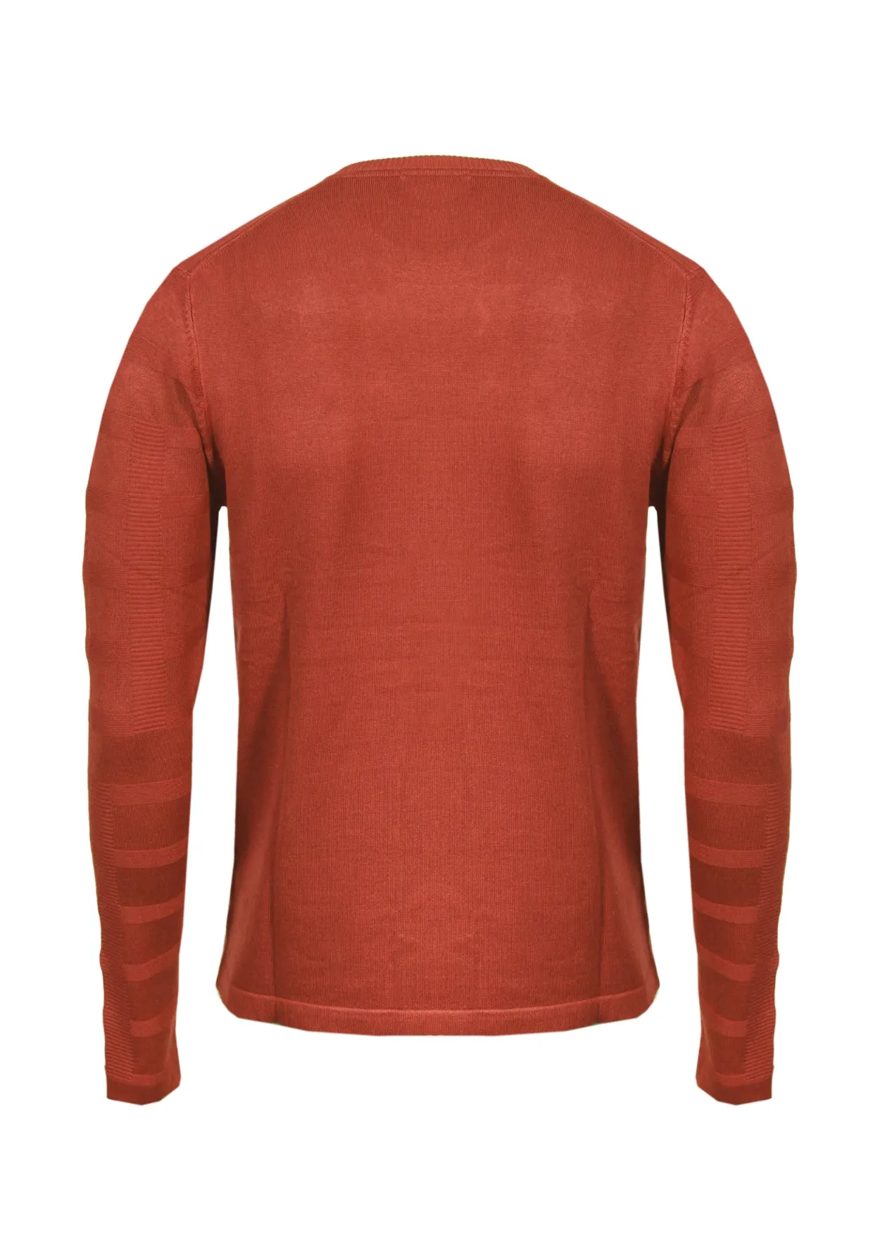 Maglia giro Collo elastico in Viscosa - Mattone