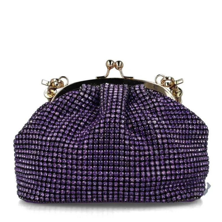 Menbur 85673 LIBITINA Borsa Donna Pochette Secchiello Gioiello Purple