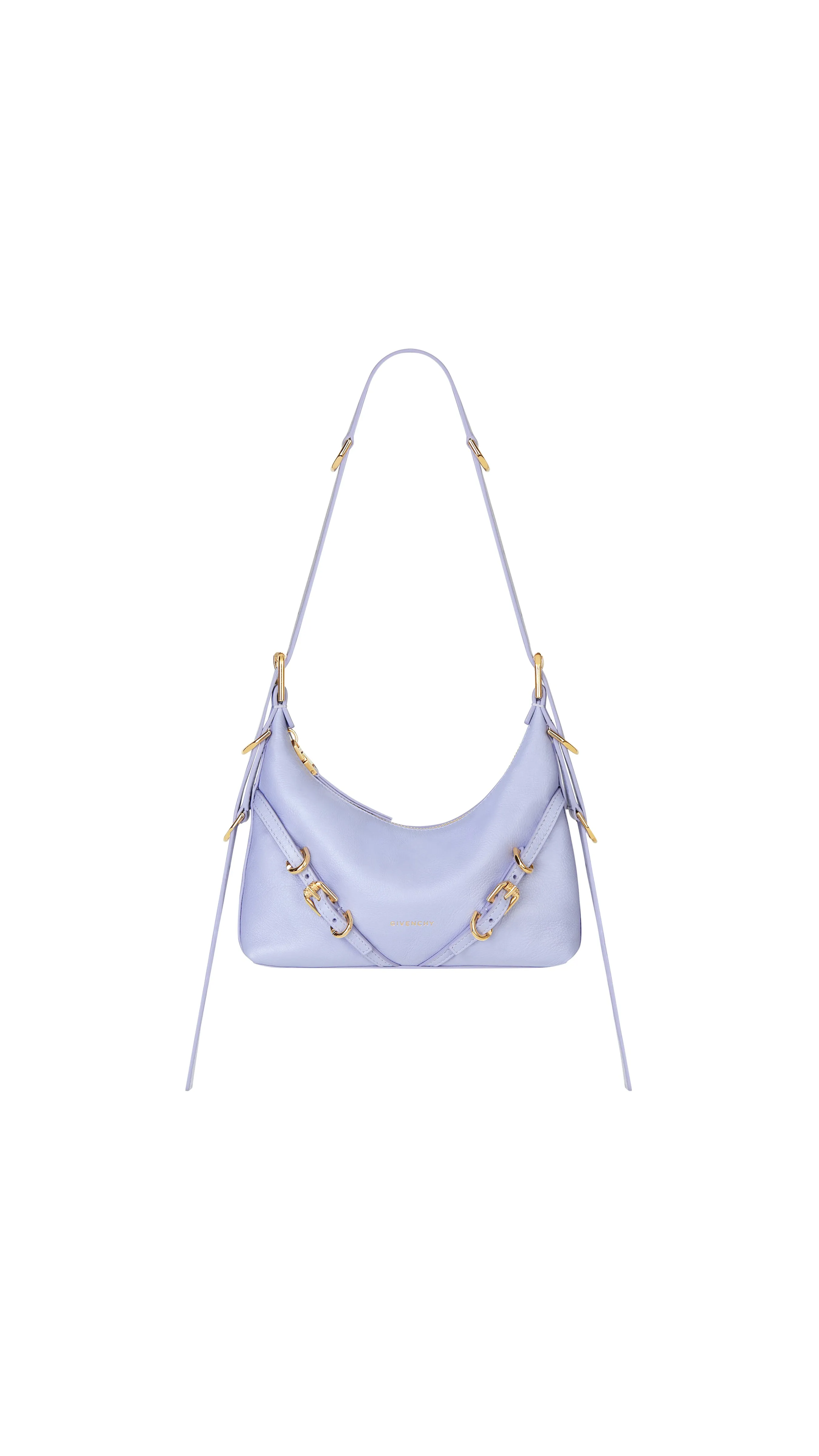 Mini Voyou Bag In Leather - Lavender