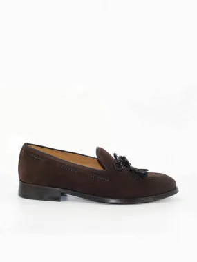 Mocasines de hombre 4516F piel ante color marrón