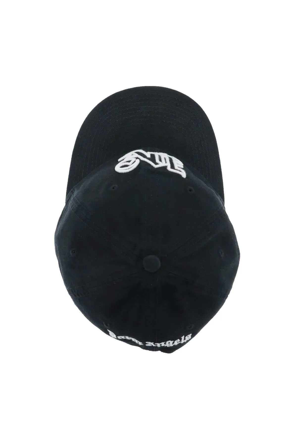 monogram baseball cap PMLB094R24FAB012 BLACK WHITE