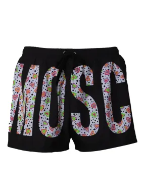 Moschino Logo Printed Swim Shorts