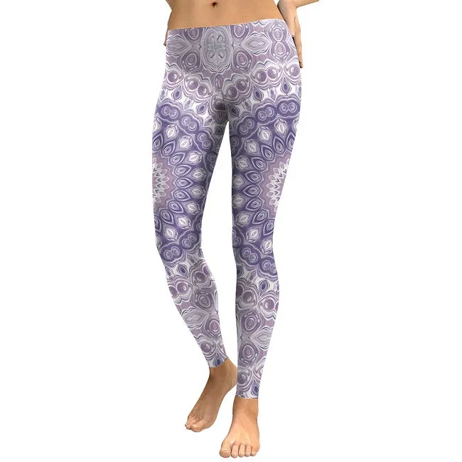 New Design Leggings Women Mandala Flower Digital Print Legging Fitness Leggins Elastic Workout Plus Size Pants