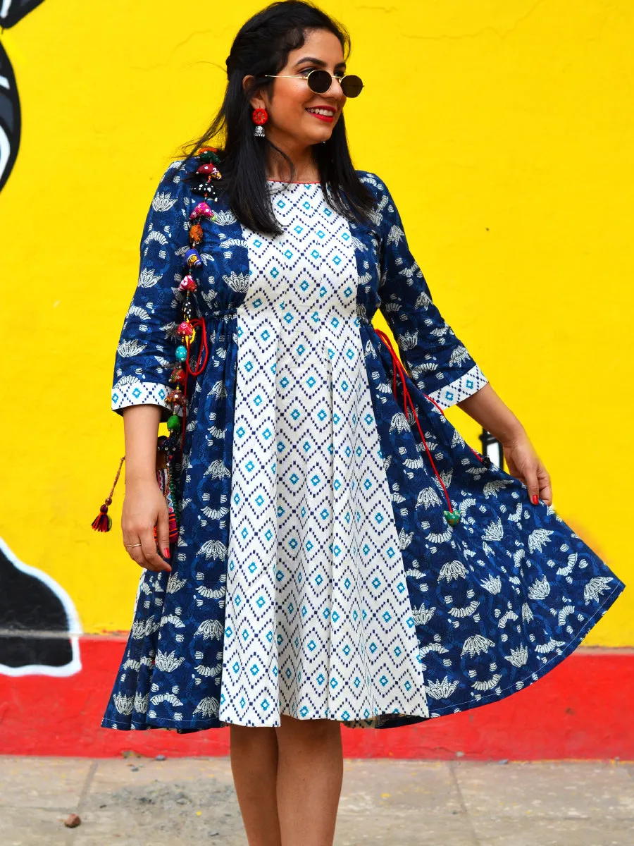 Nohra Indigo Dress