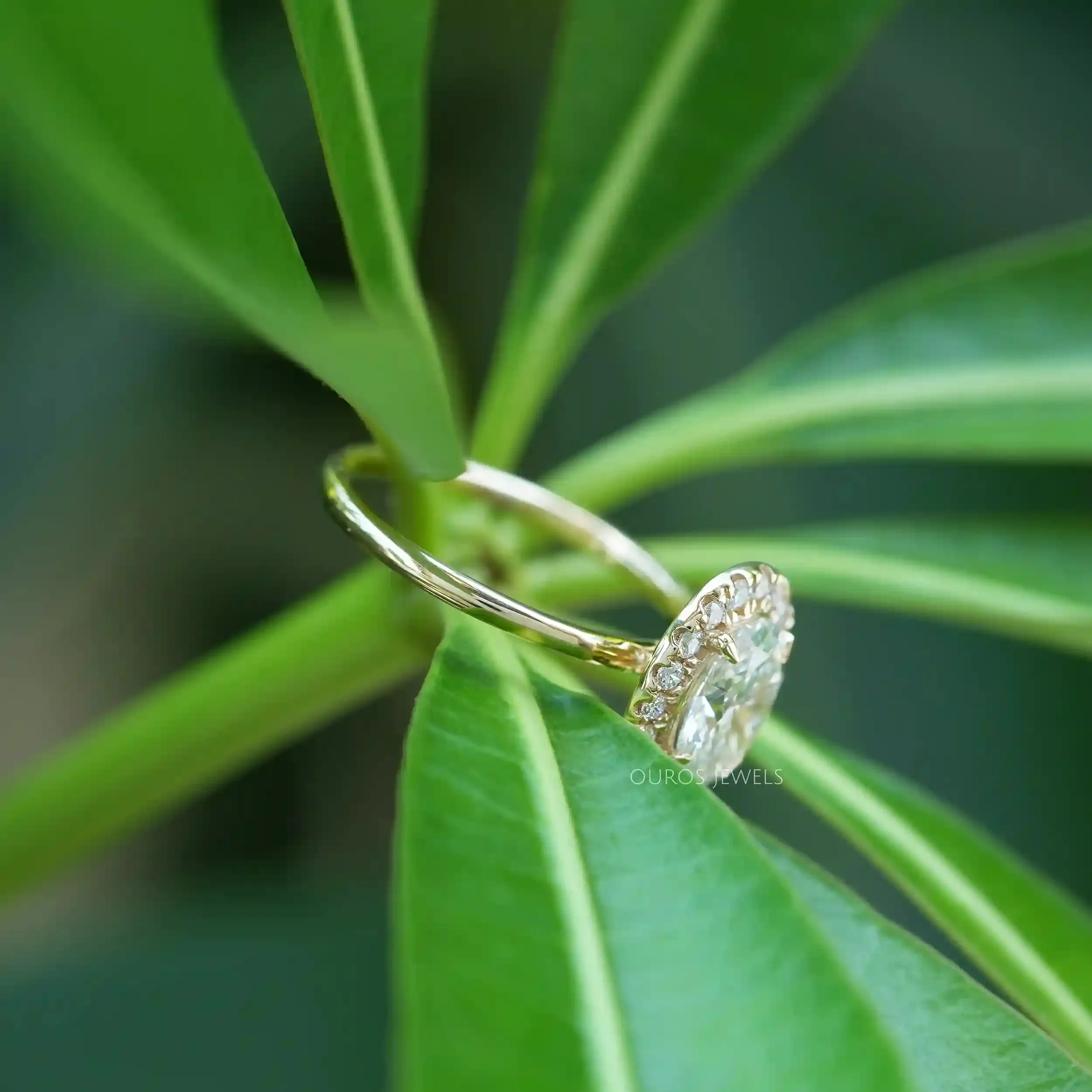 Oval Cut Eco Friendly Lab Grown Diamond Ring