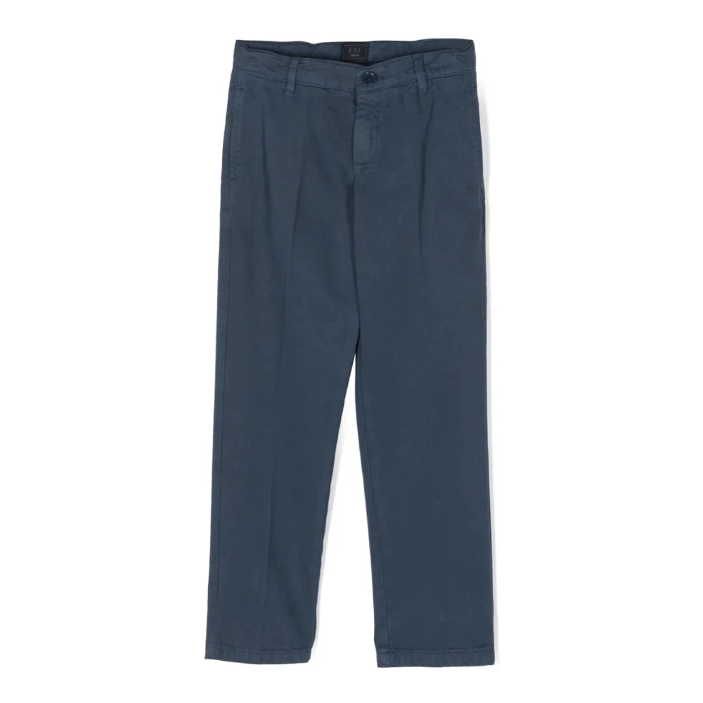 Pantaloni blu in cotone