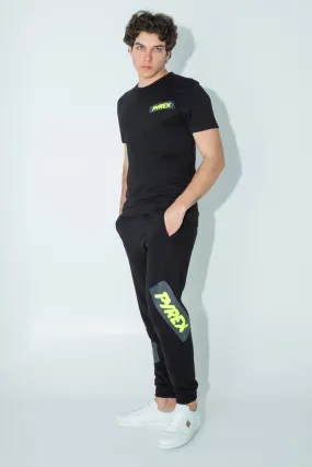 Pantaloni tuta con stampa scotch