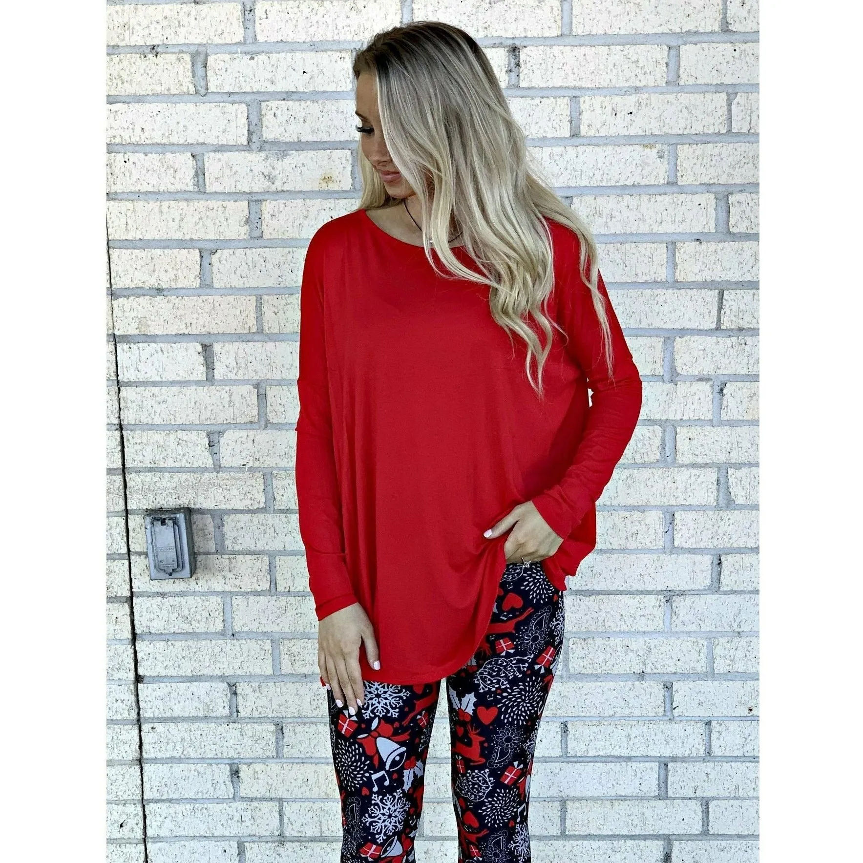 Red Piko Type Tunic